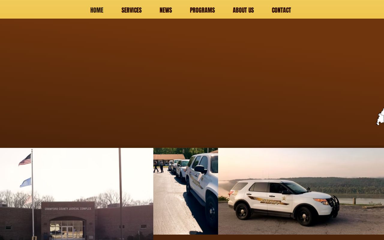 Crawford County arrest warrant service information on sheriff website