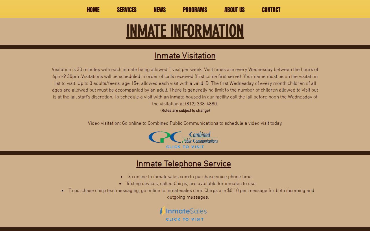 Crawford County sheriff inmate information distinguished from active warrant records